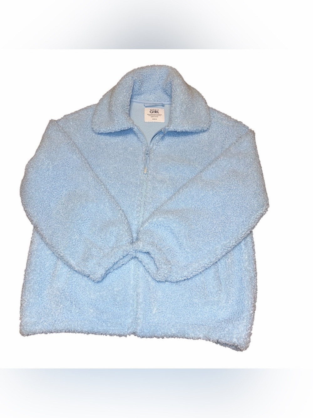 Athleta Girls Light Blue Sherpa Puffer Jacket